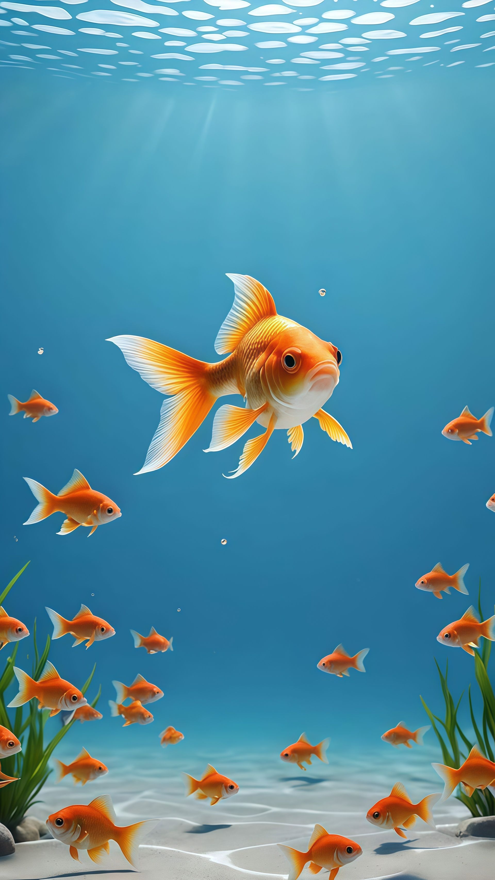 Goldfish School Underwater Live Wallpaper