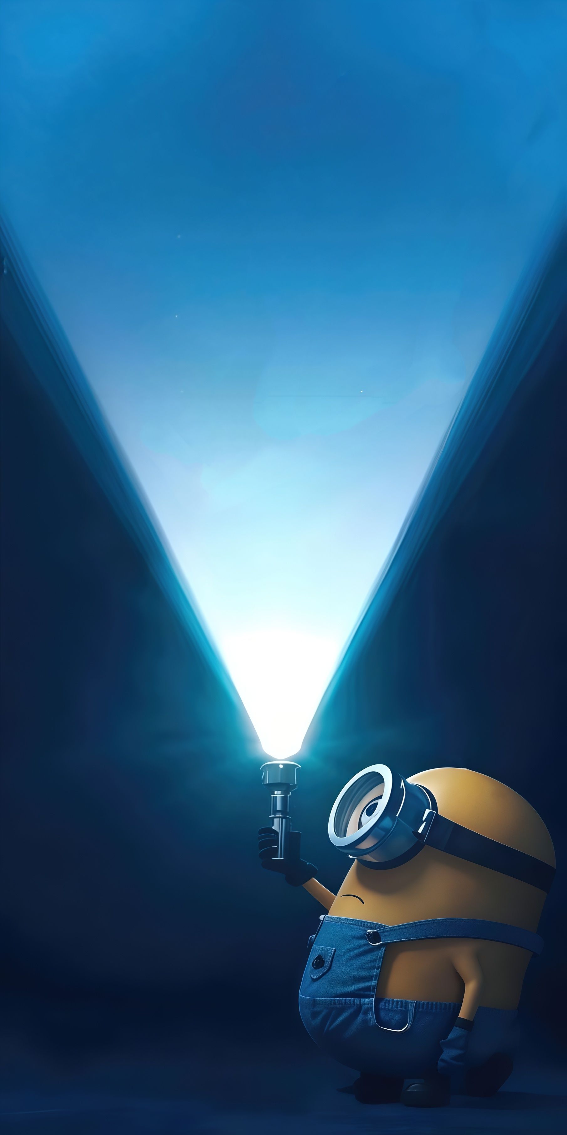 Minion Flashlight Dark Live Wallpaper