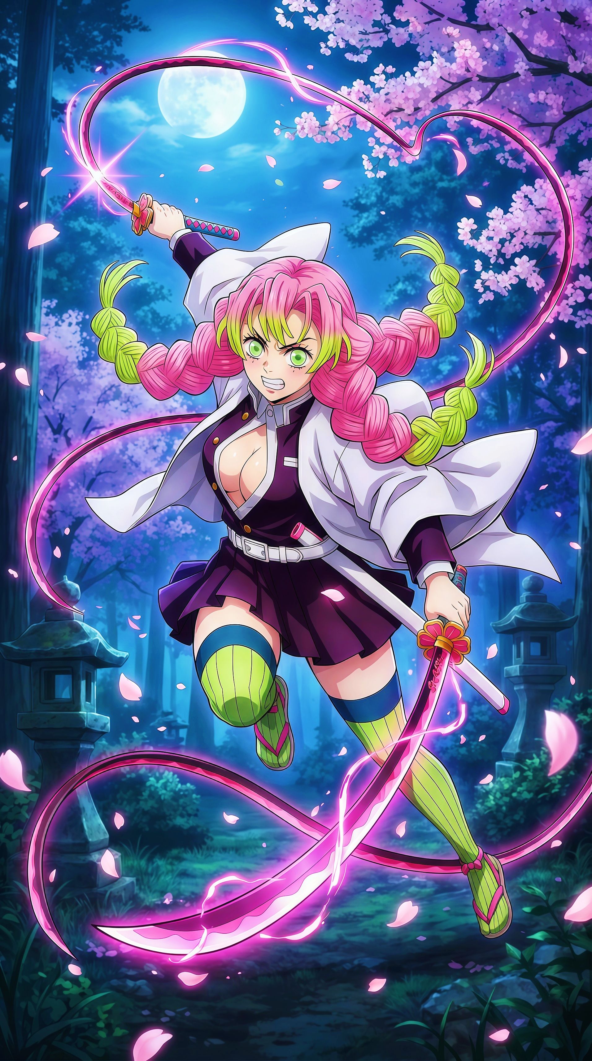 Mitsuri Kanroji Love Breathing Wallpaper