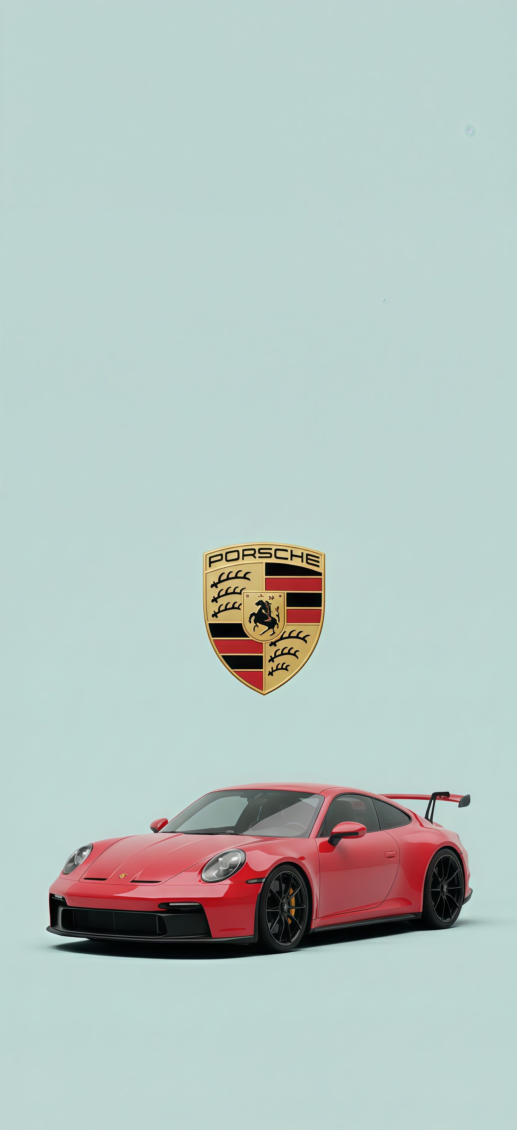Red Porsche 911 GT3 Phone Wallpaper