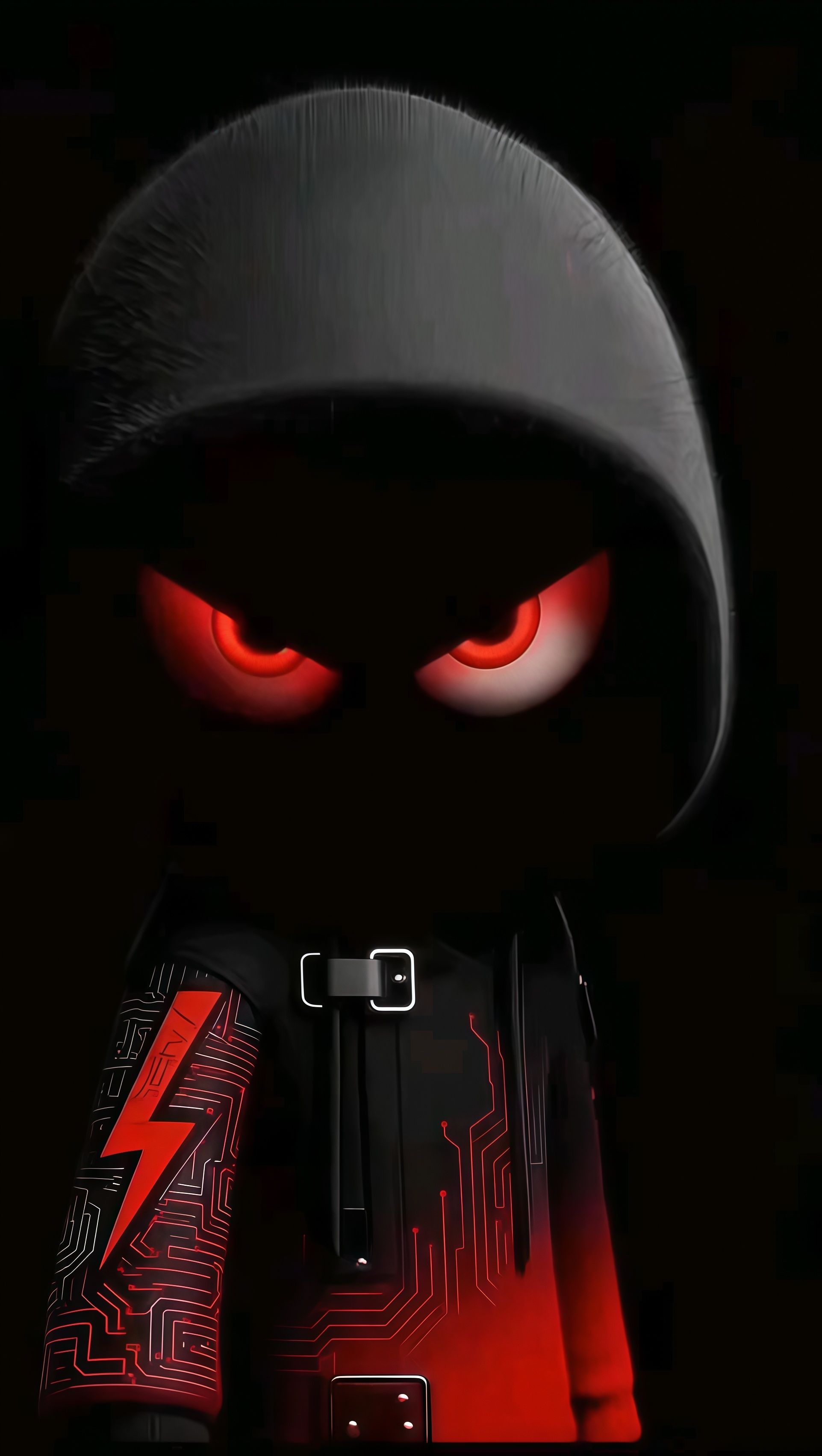 Red Tech Hoodie Live Wallpaper