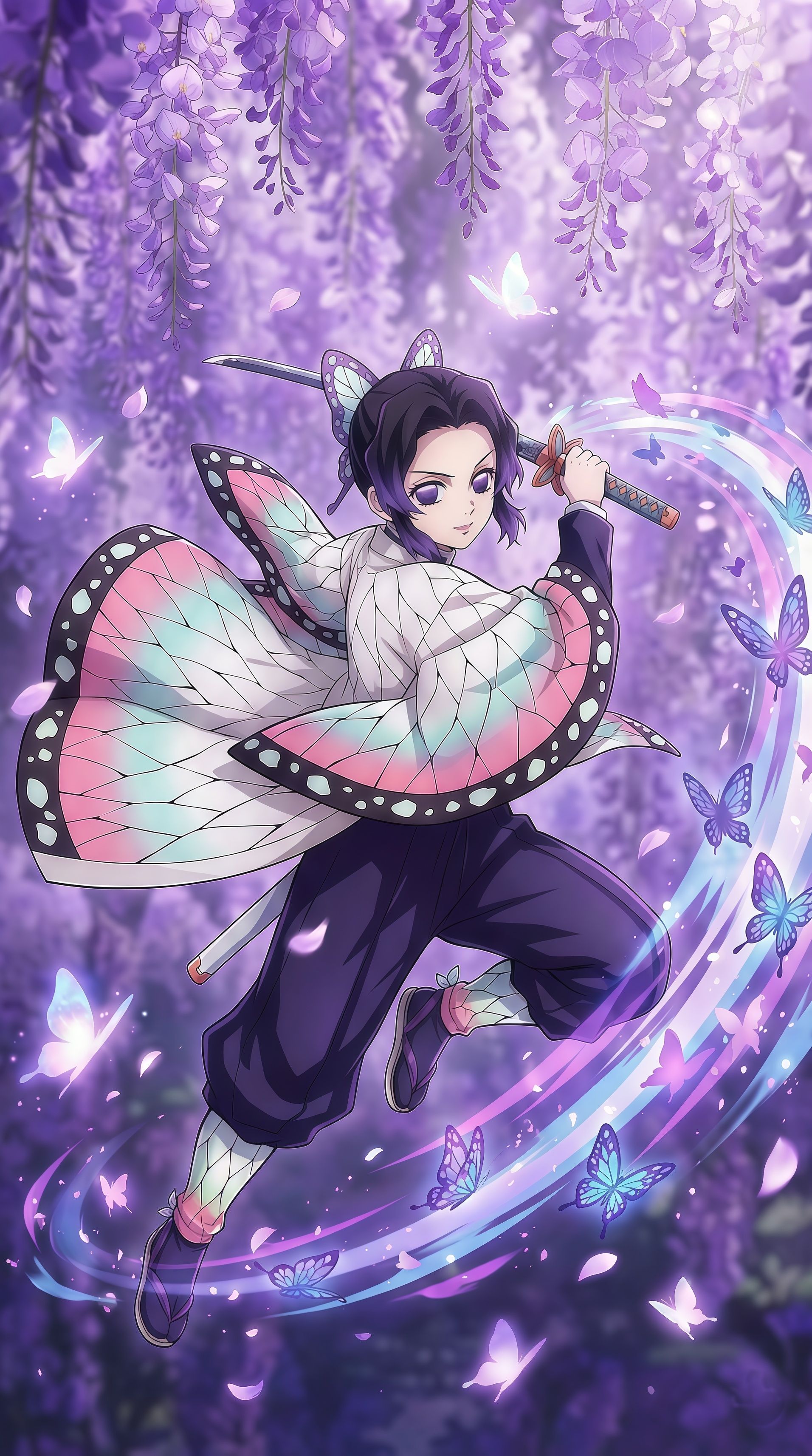 Shinobu Kocho Butterfly Dance Wallpaper