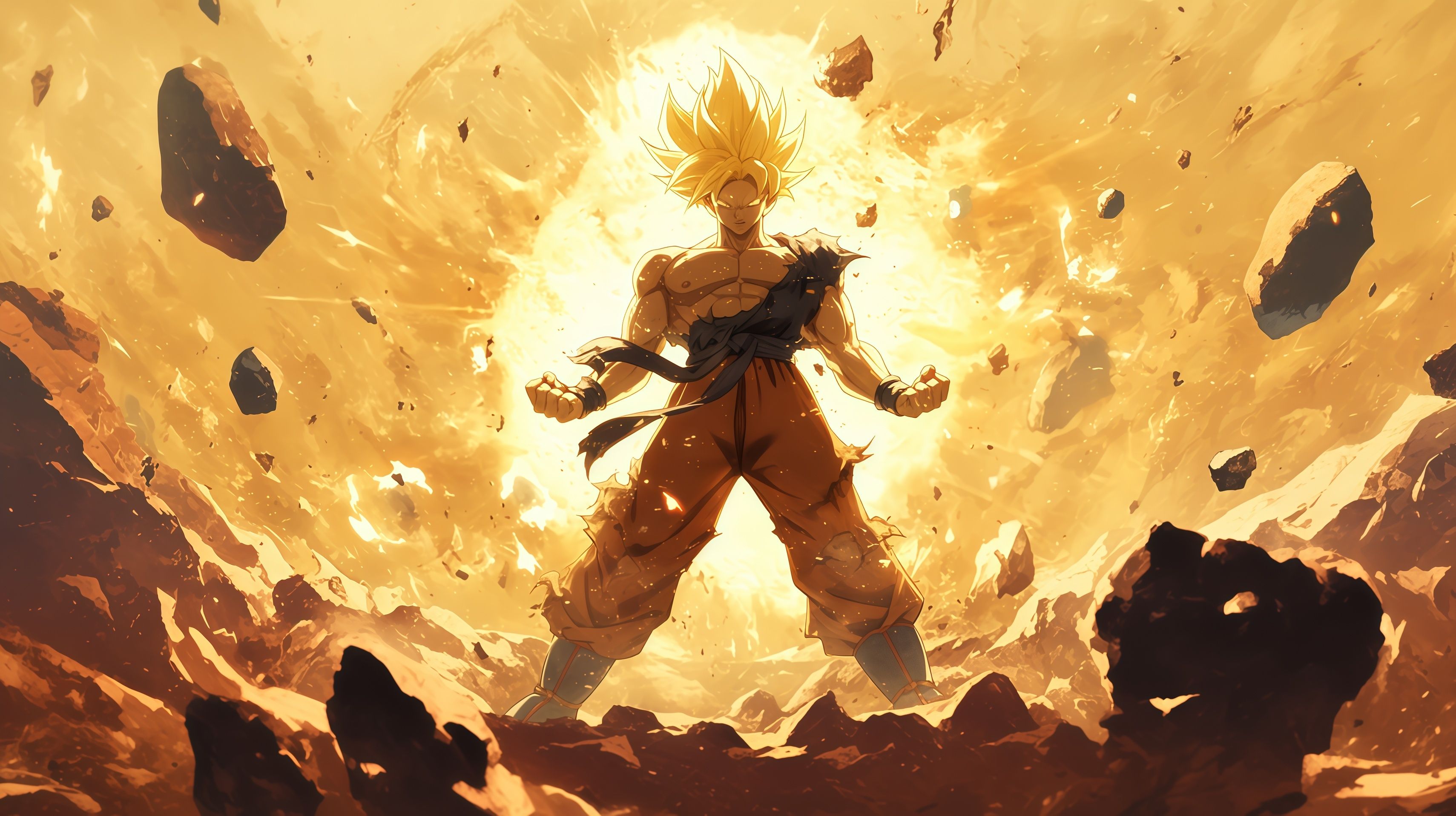 Son Goku Super Saiyan Desktop Wallpaper
