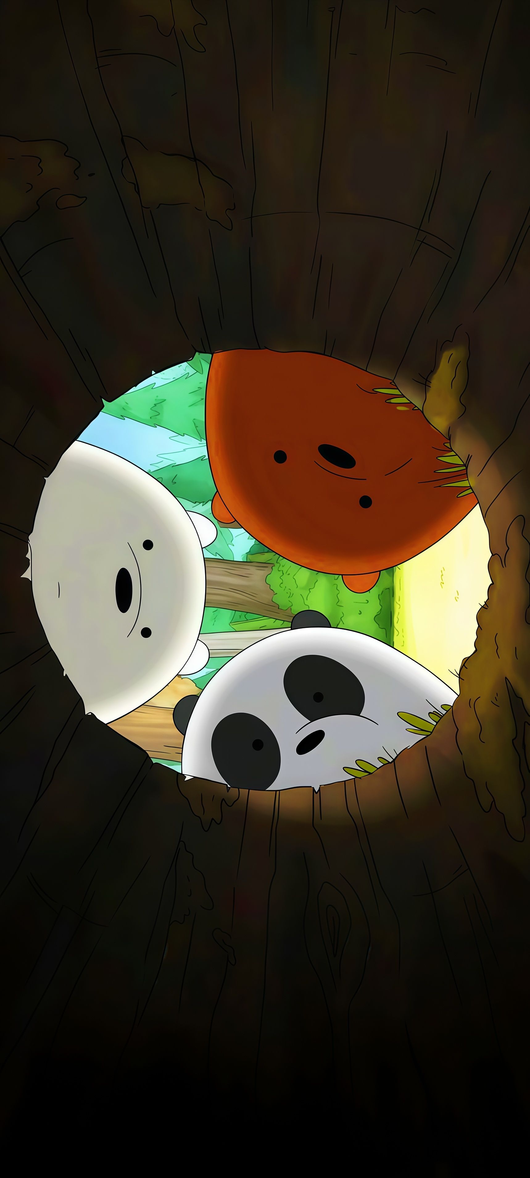 We Bare Bears Log Wallpaper