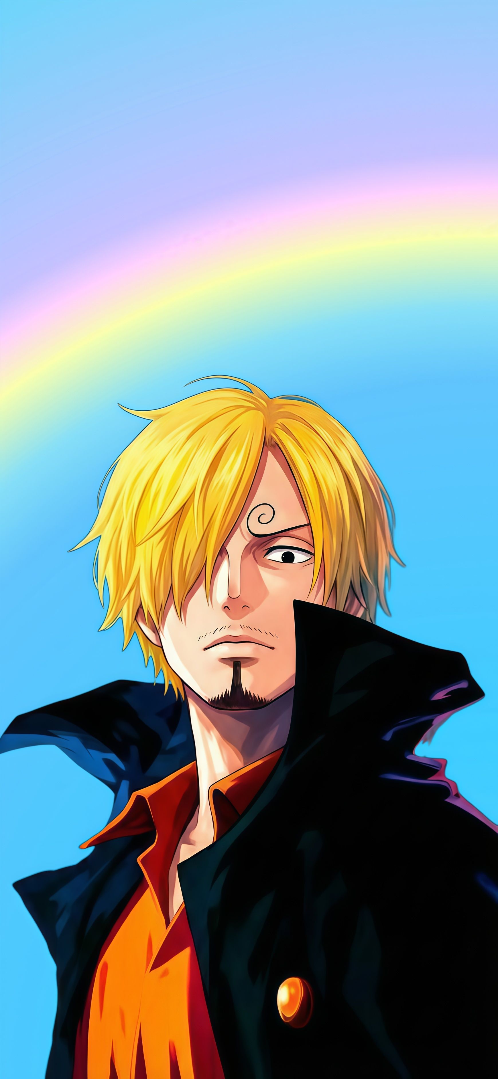 One Piece Sanji Rainbow Sky Wallpaper