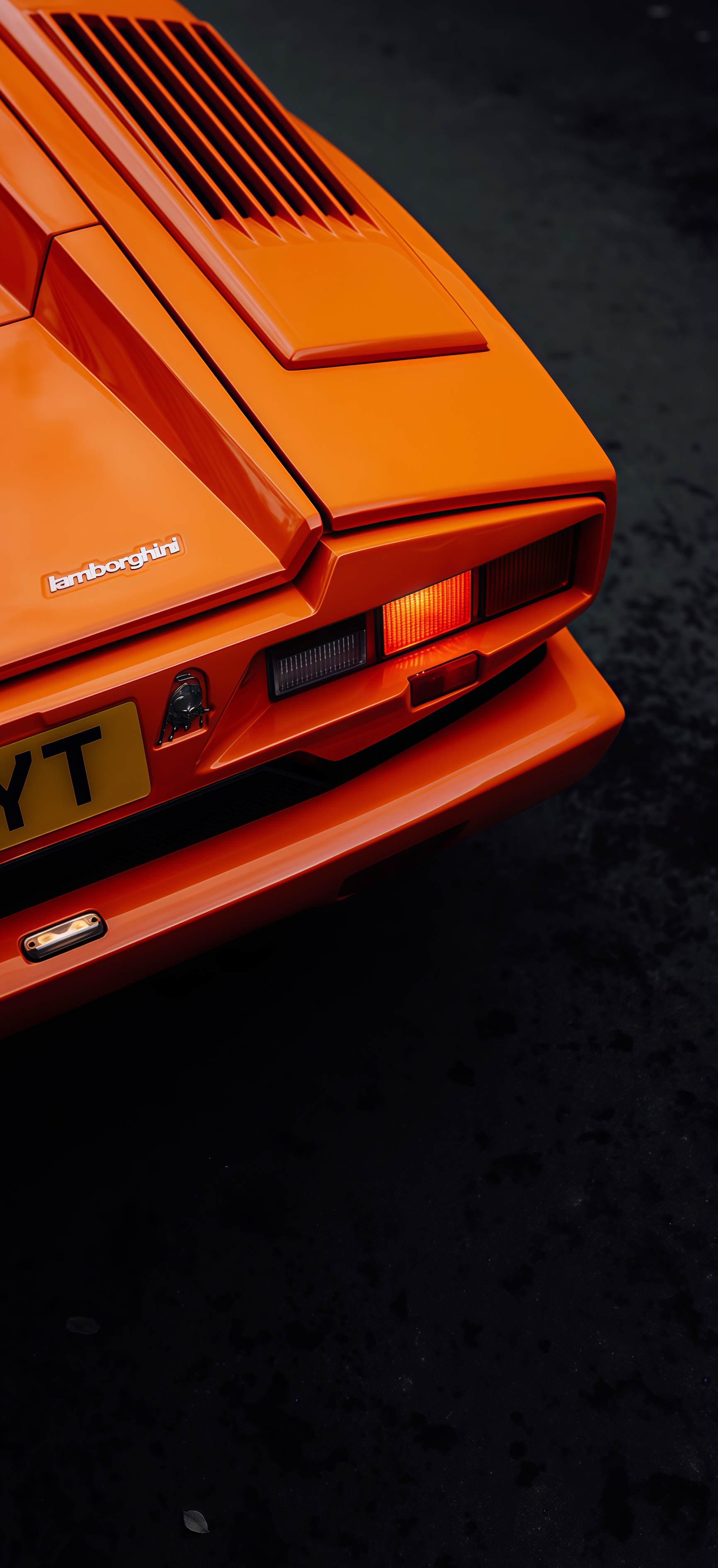 Orange Lamborghini Countach Wallpaper