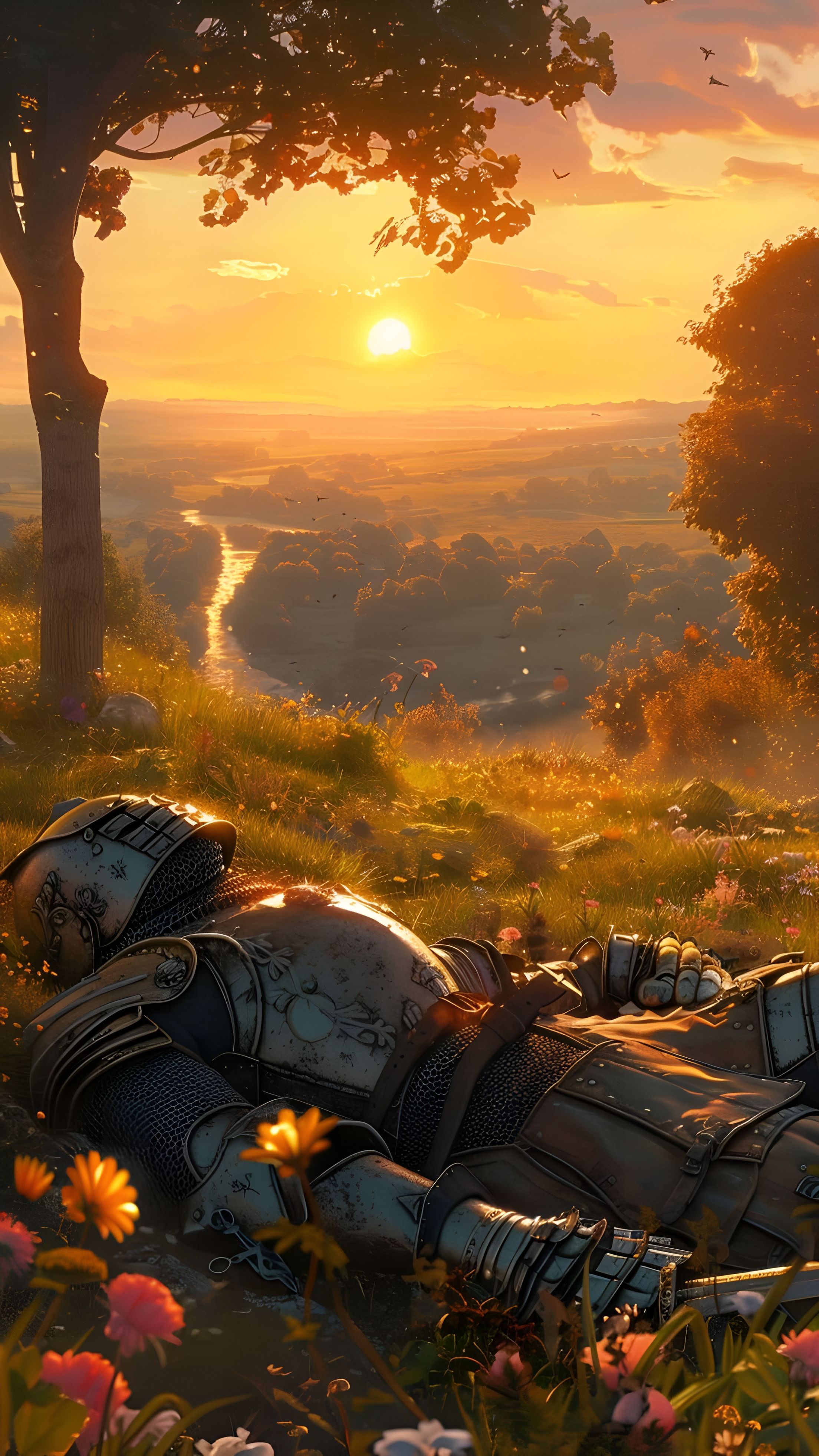 Peaceful Valley Knight Wallpaper