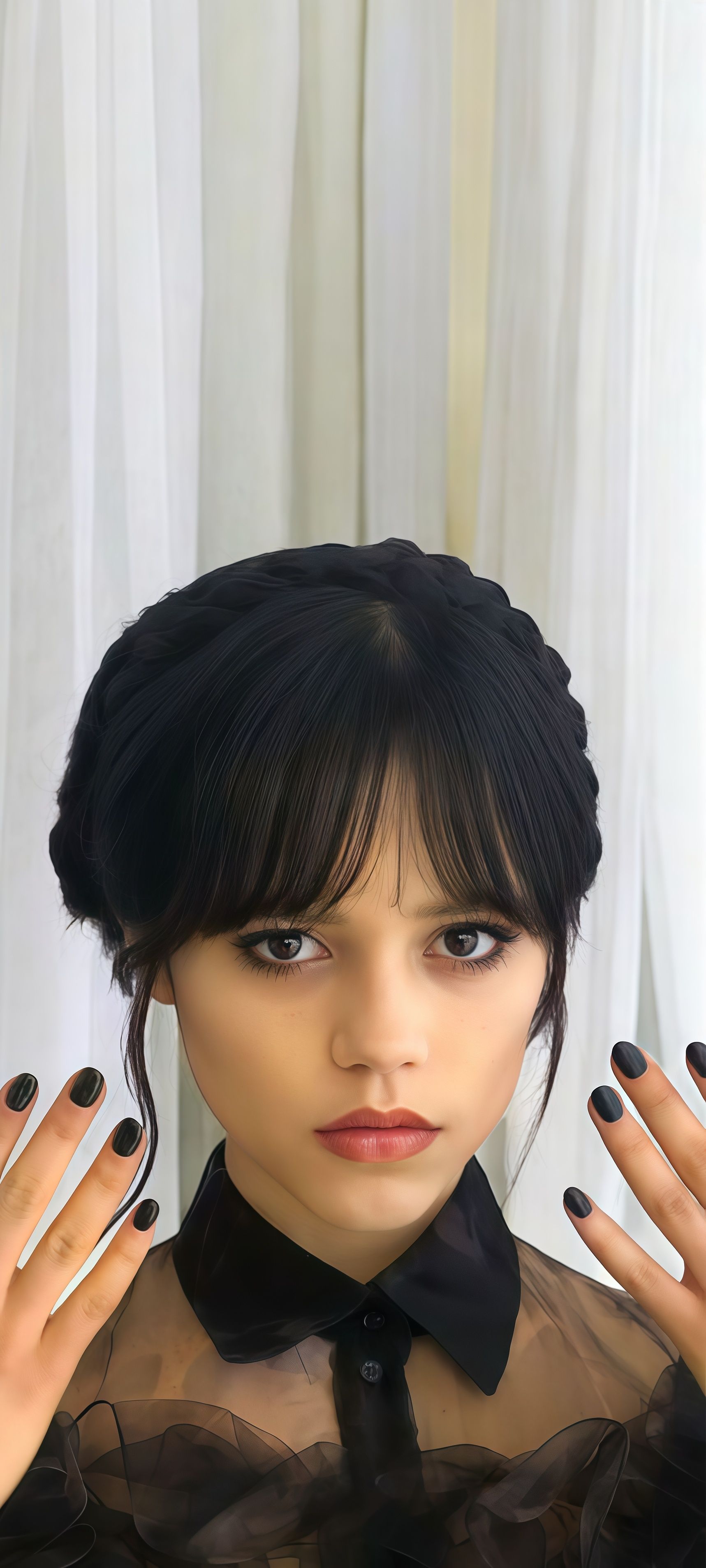 Wednesday Addams Close-Up Wallpaper